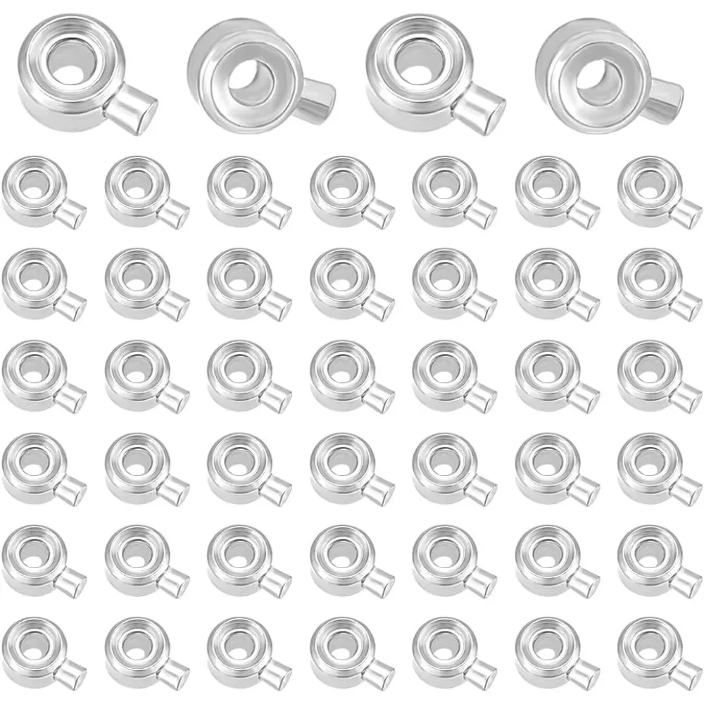 

60 шт., обжимные бусины, латунные стопорные бусины 4x3 мм, металлические подвески, распорные бусины для позиционирования колонны, аксессуары для изготовления ювелирных изделий