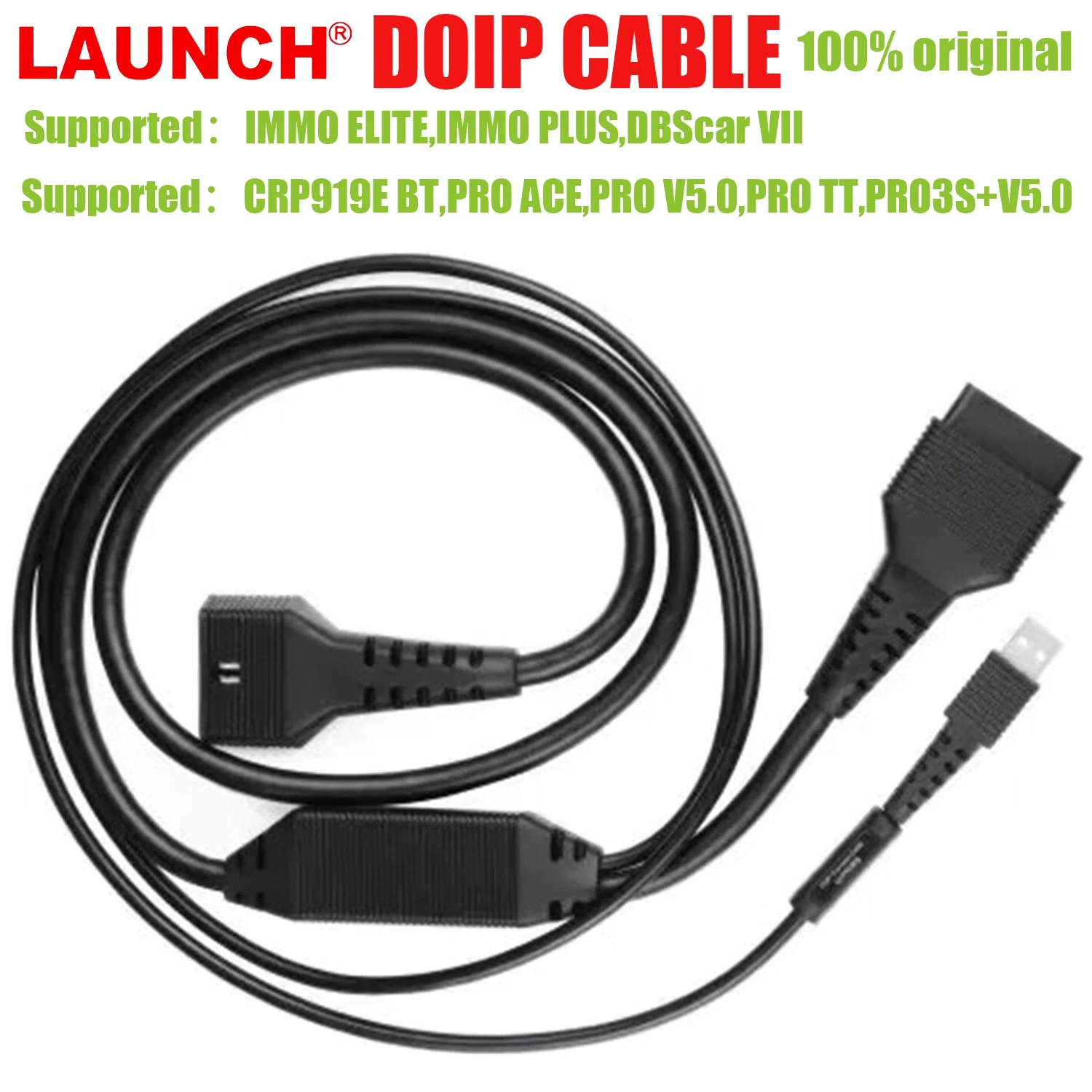 

Кабель-адаптер LAUNCH DOIP для диагностического сканера DBScar 7 DBScar VII CRP919X BT/CRP919E BT/ PRO3 ACE/ Pro3 APEX/ ProS V5.0