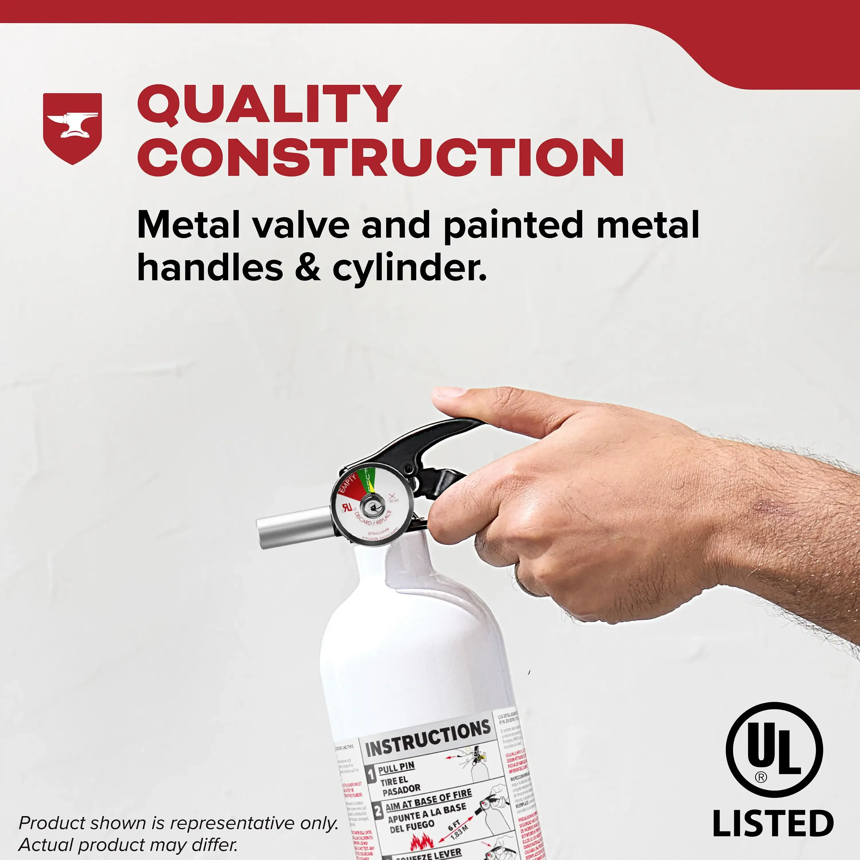 Fire Extinguisher for Vehicles, Cars, Single Use 5BC