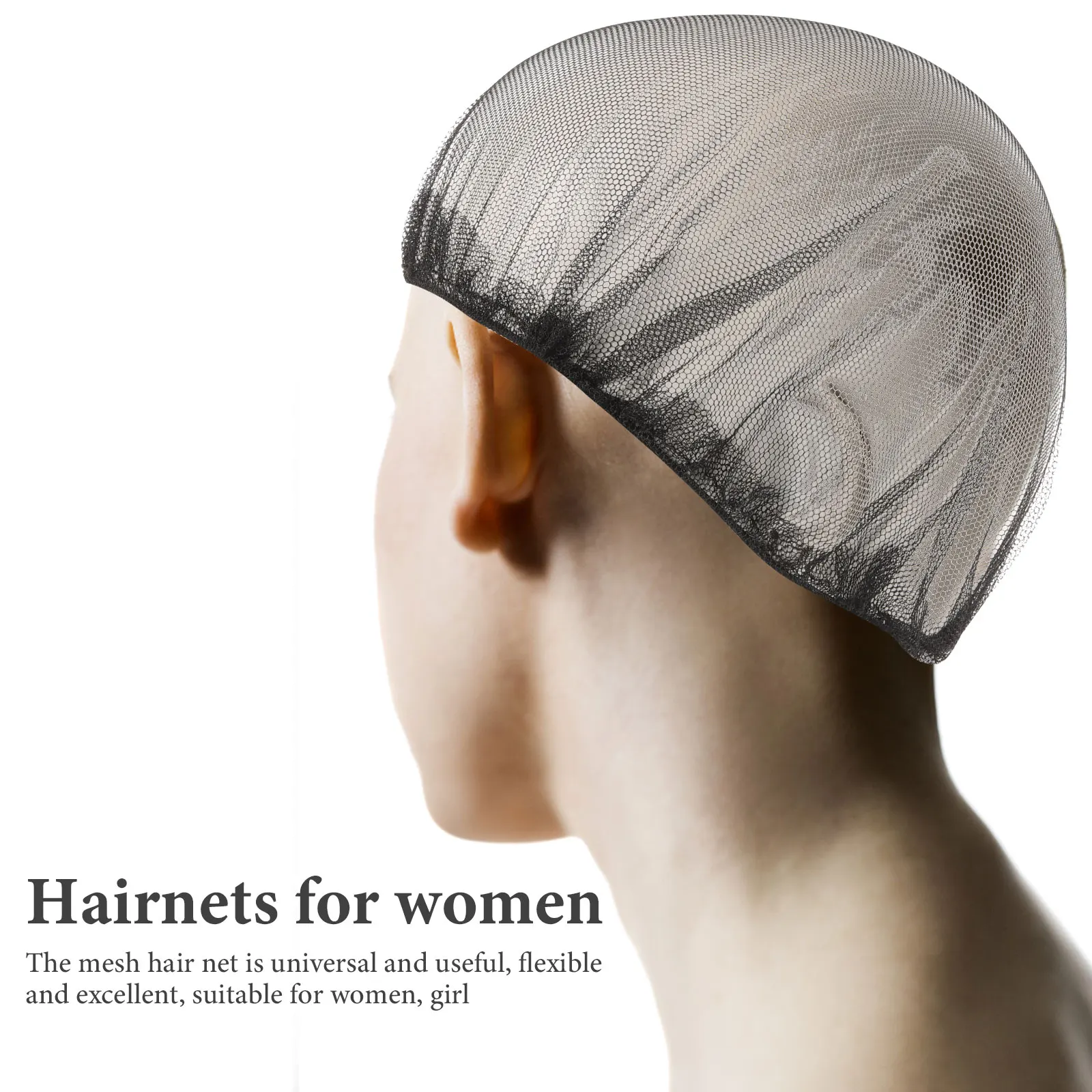 

10 pcs Invisible Hairnet Women Elastic Mesh Caps Hair Accessories Breathing Comfortable Practical Home Working Party