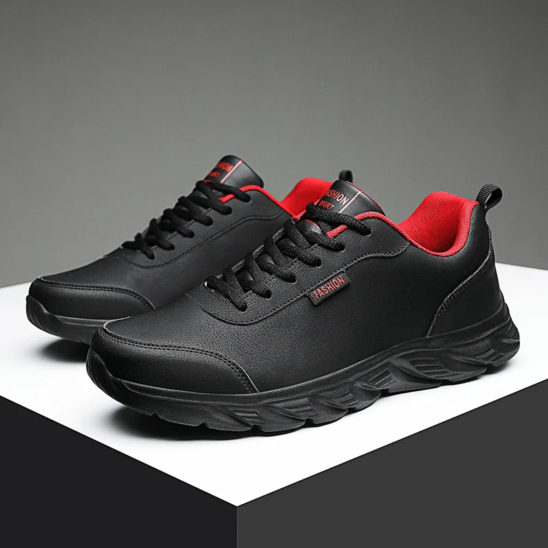 Winter Light Men Sneakers Lace Up Casual Shoes For Men Cushioning Men Sport Shoes For Running Outdoor Waterproof Walking Shoes