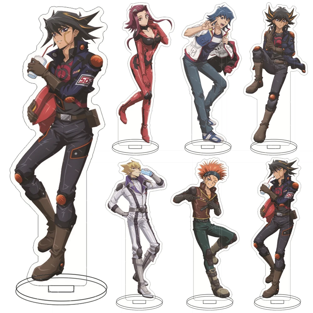 

Аниме Yu-Gi-Oh! 5de S акриловая модель на подставке фигурки YuGiOh Kamishiro Ryoga Tsukumo Yuma Косплей стол декоративная модель реквизит подарки