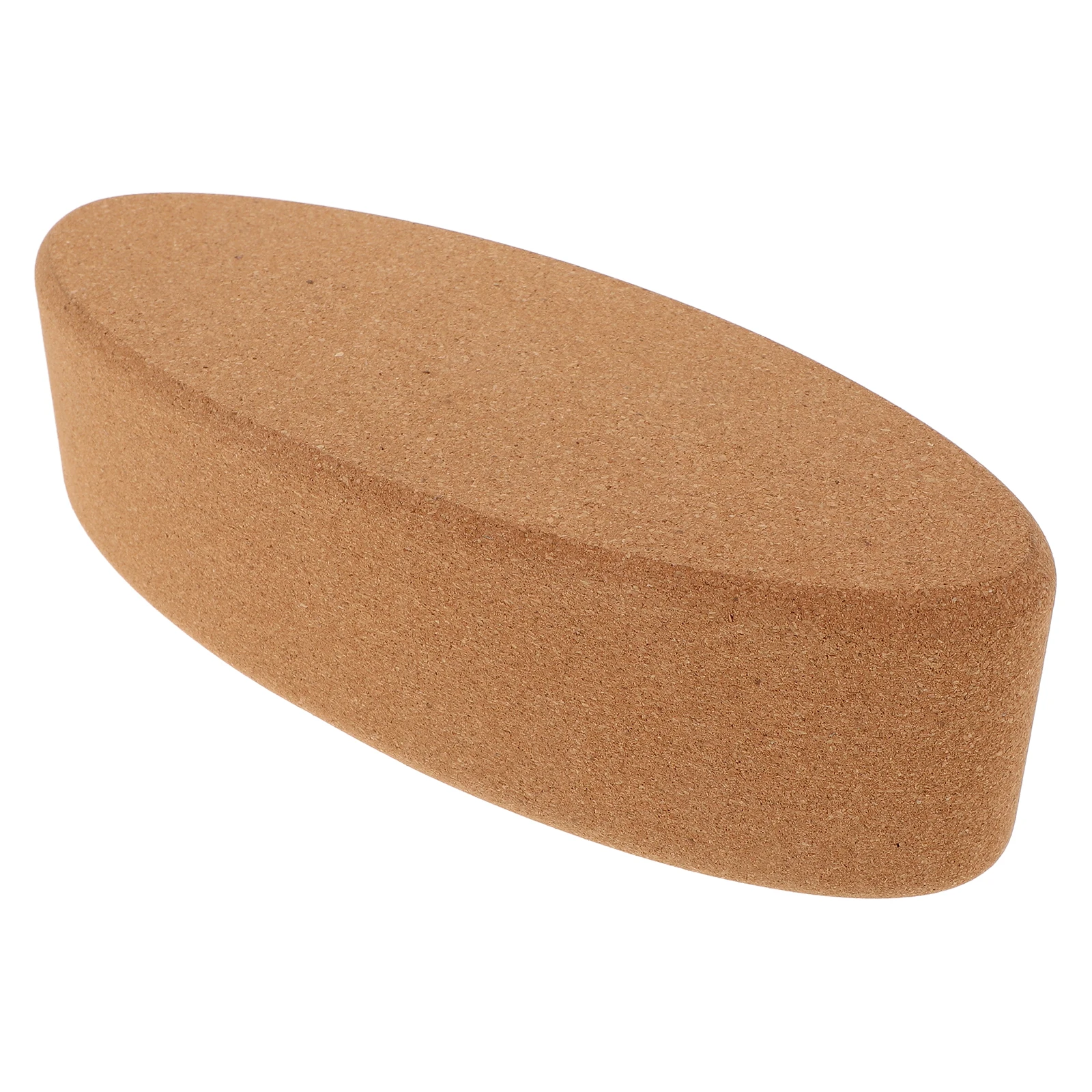 

Yoga Blocks Cork High Density Oval Shape Workout Aid Fitness Tool Stretch Gym Balance Bolster Pillow Leg Support Multifunctional