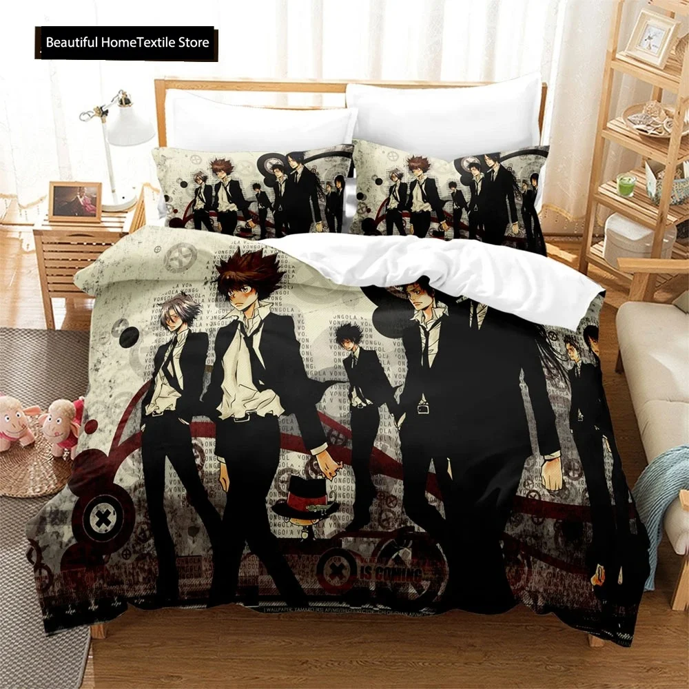 

3D The Family Teachers REBORN Tsuna Bedding Sets Duvet Cover Set With Pillowcase Twin Full Queen King Bedclothes Duvet Cover