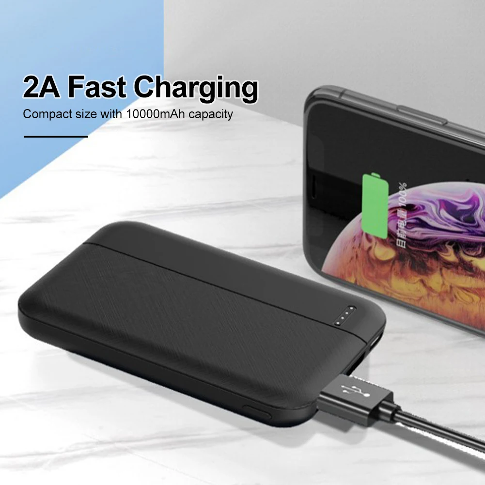 WSKEJI Power Bank 10000mAh 5V/2A Mini Charger Fast Charging External Battery Pack For Heating Vest Jacket Scarf Socks Gloves