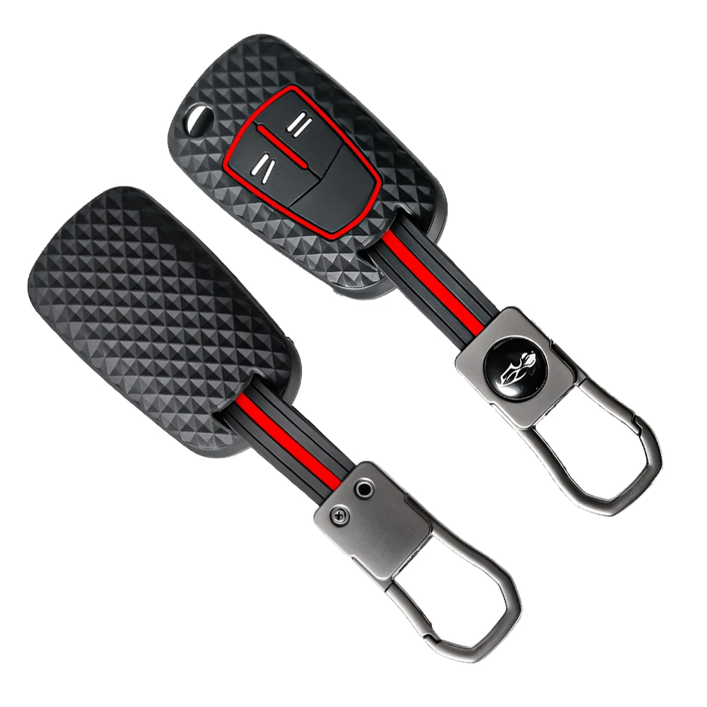 Silicone Car Keychain Key Case Cover For Opel Vauxhall Astra H J Corsa D Vectra C Zafira Astra Vectra Signum Ring Key Fob Caps