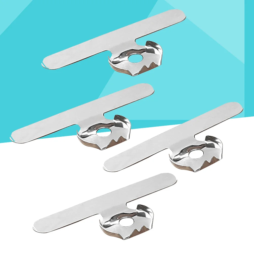 

4 Pcs Garlic Peeler Chestnut Home Kitchen Tool Ginger Planer Silver Finger-friendly Accessories Home Tool Finger-bending Ginger
