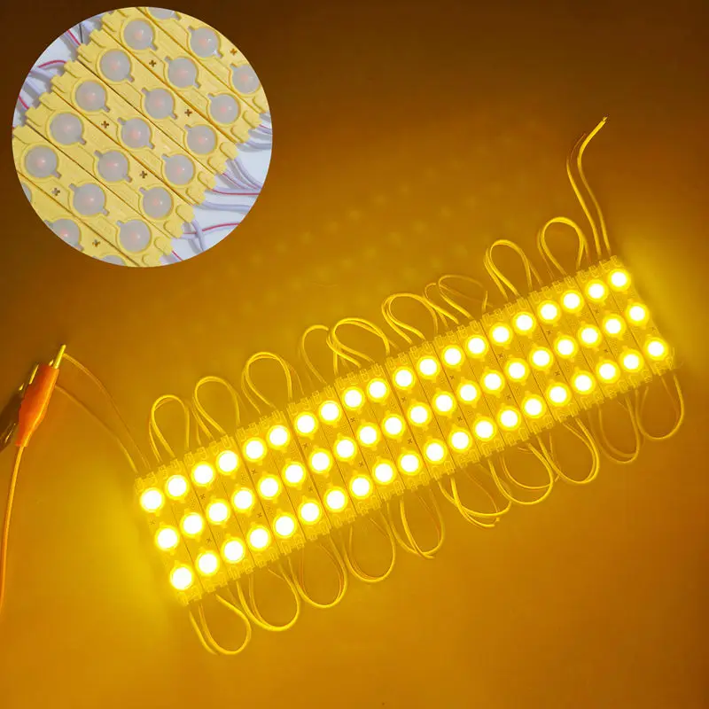 100pcs DC12V LED injection light 1.5W 3LEDs IP65 Waterproof LED Backlight Module for Advertising Signs Channel Letters Storefron