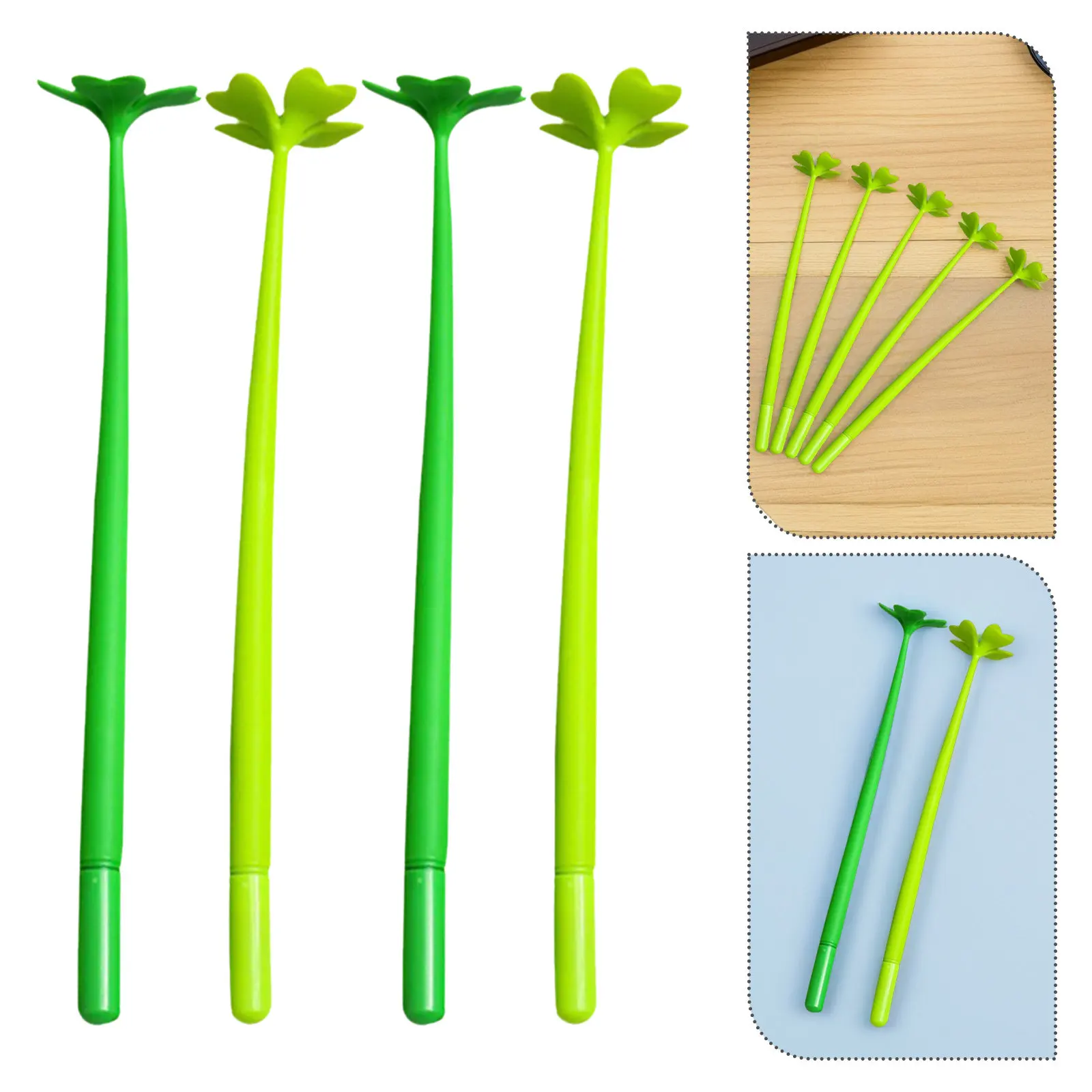 

Набор из 10 милых гелевых ручек с четырехлистным клевером, 0,5 мм, для студентов, для заметок, скрапбукинга, рисования и открыток