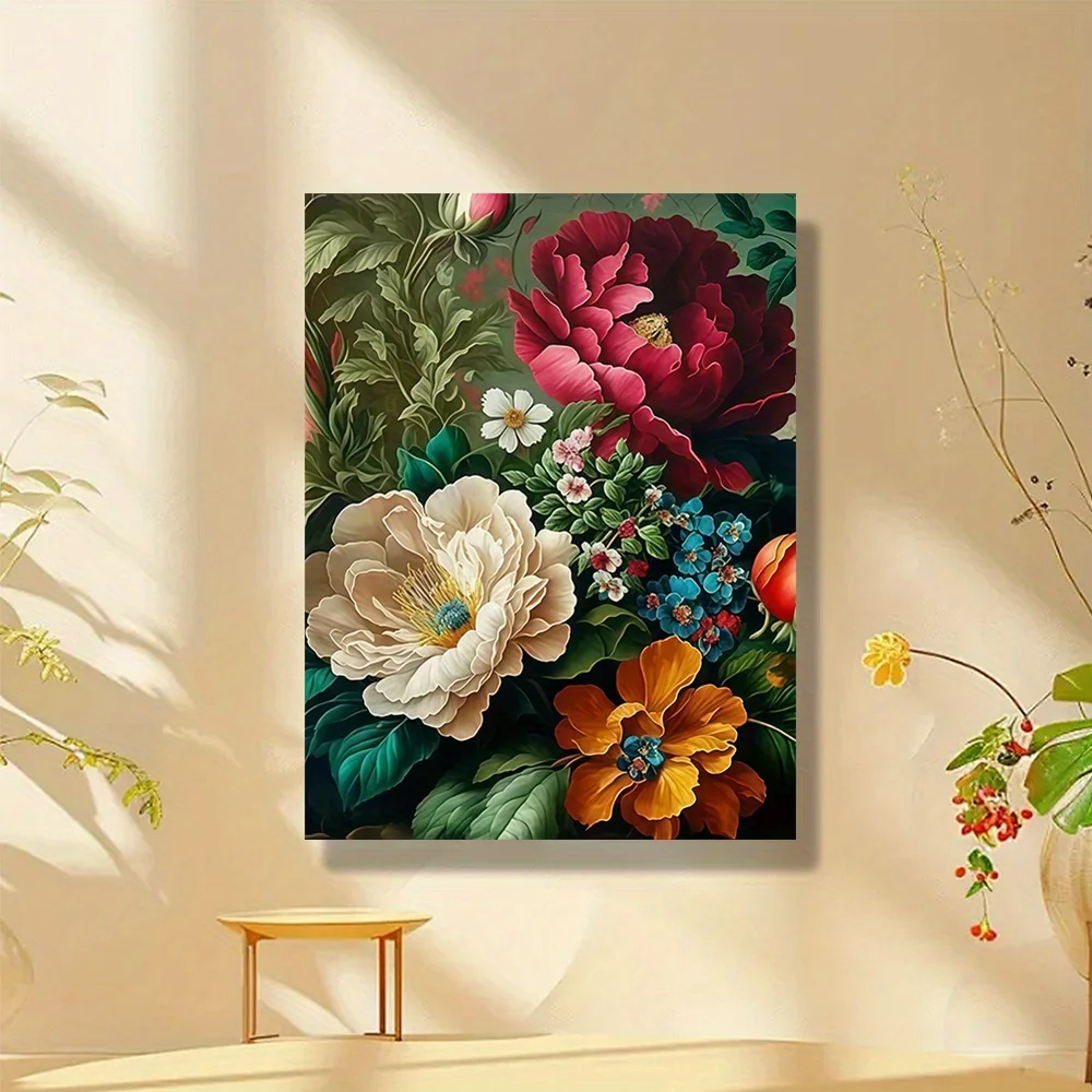 

Набор для рисования маслом «Красная пионь» для начинающих – Декор для дома и подарки