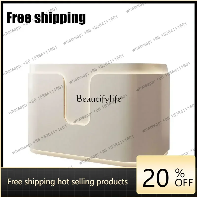 Customizable Modern Beauty Salon Bar Checkout Page Store Small Light Luxury High Sense Simple Reception Desk