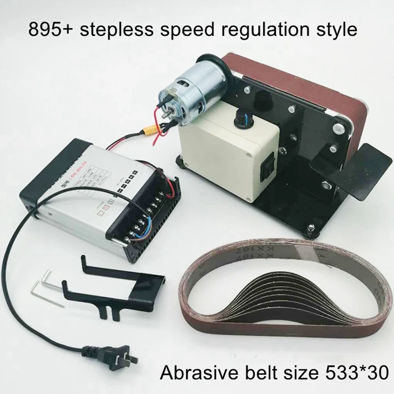 

Миниатюрная ленточная машина, шлифовальный станок «сделай сам», станок для заточки с фиксированным углом, настольный миниатюрный шлифовальный станок