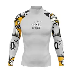 Rash guard da uomo nuoto Surf Diving costume da bagno 2024 camicie da Surf a maniche lunghe UPF 50 t-shirt costumi da bagno abbigliamento sportivo Rashguard