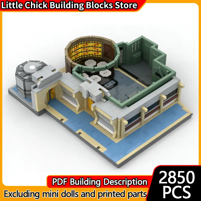 

Popular Movie Model MOC Building Bricks Teleportation Room Modular Technology Gifts Holiday Assemble Children Toys Suit