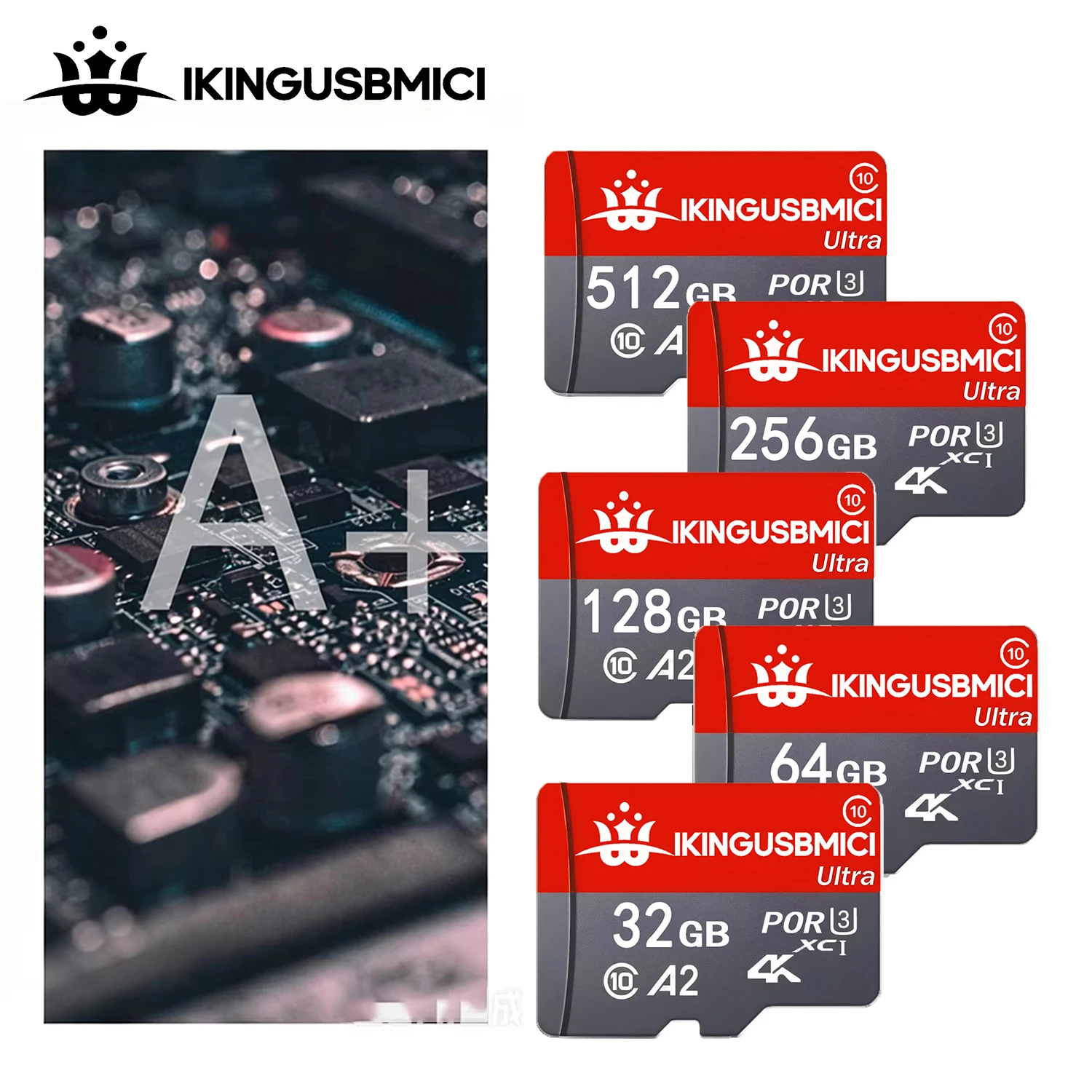 SD Cards Micro TF SD Card TF Cards Memory Card 64GB 128GB 32GB 512GB Temperature Proof Transfer for Gaming Tablet Nintendo