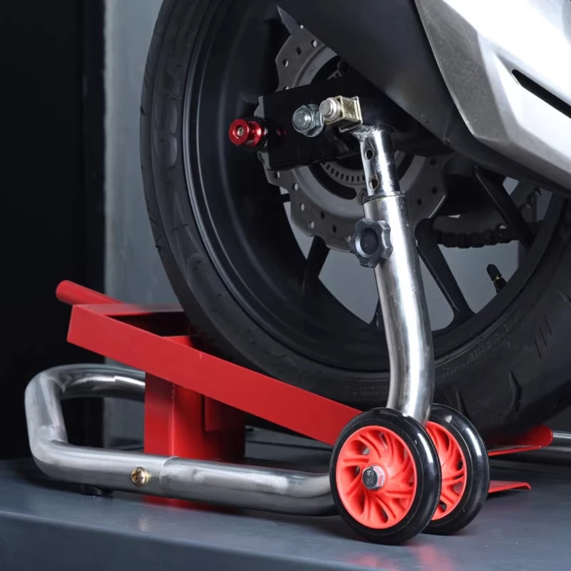 Motorcycle Repair Support Tool Lifting Aid Tire Changing Support Wheel Stand Sturdy Support Tire Lifting and Spoke Removal Heigh