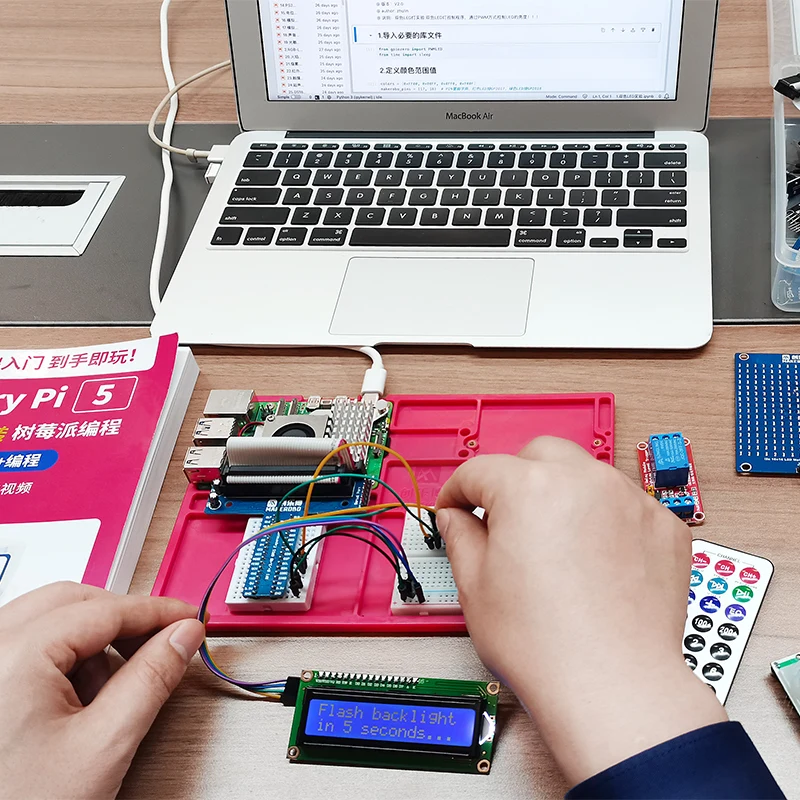 Raspberry Pi 5 Sensor Development Kit for AI-Powered Visual Intelligence with Python Suite