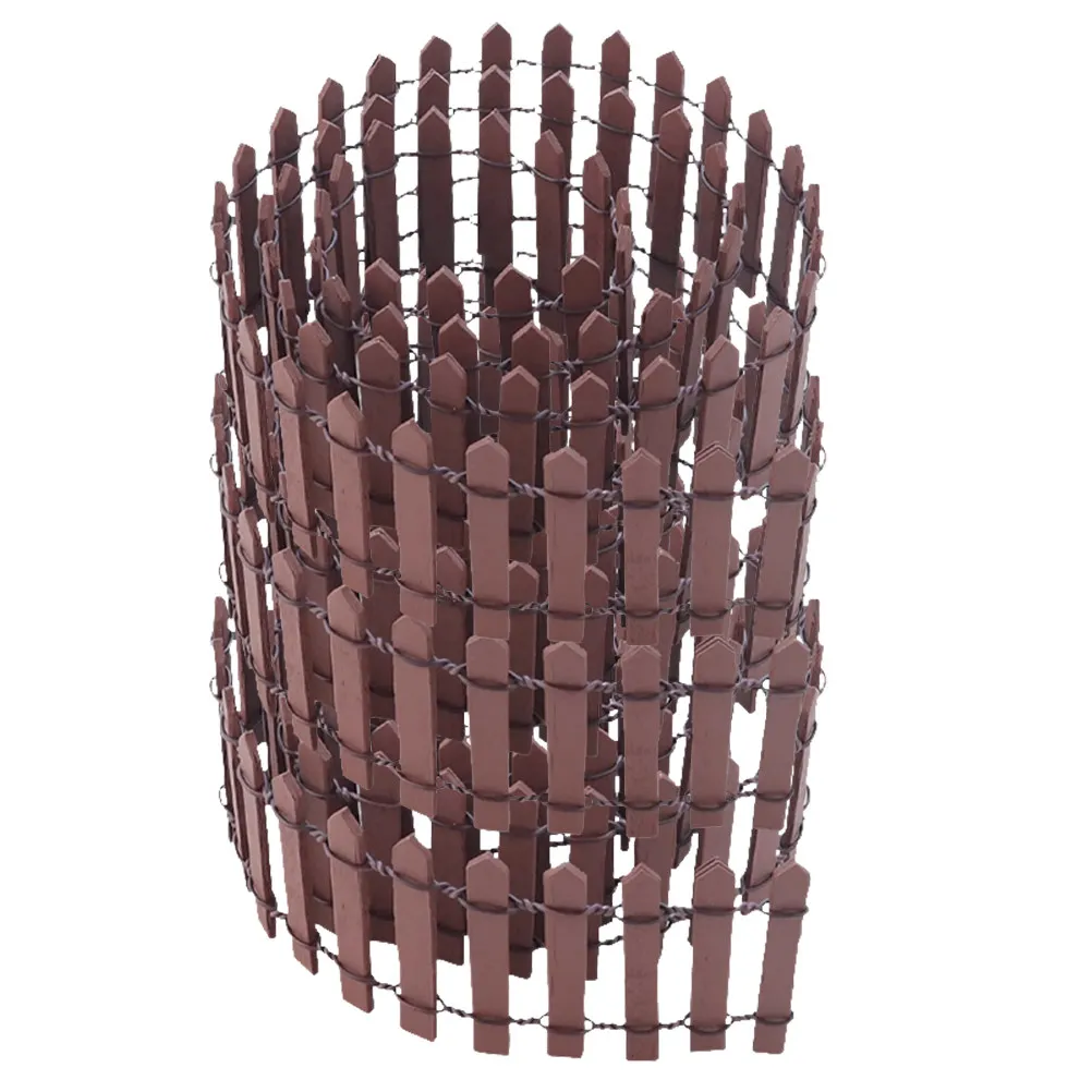 

3Pcs Miniature Garden Fence Wooden Picket Micro Landscape Decor for Dollhouse Fairy Garden Bonsai Plant Pot DIY Craft Decoration