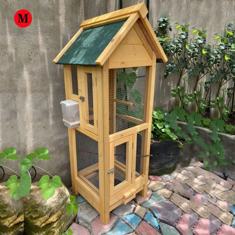 Outdoor large bird bird nest rainproof sparrow household parrot starling show bird wooden pigeon