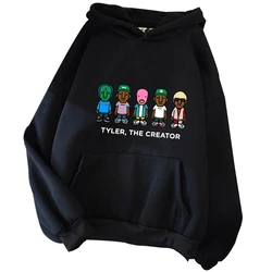 Tyler, The Creator 2024 Unisex Printing Music Fans Gift Hoodie Spring and Summer Rap Vintage Long Sleeve Casual