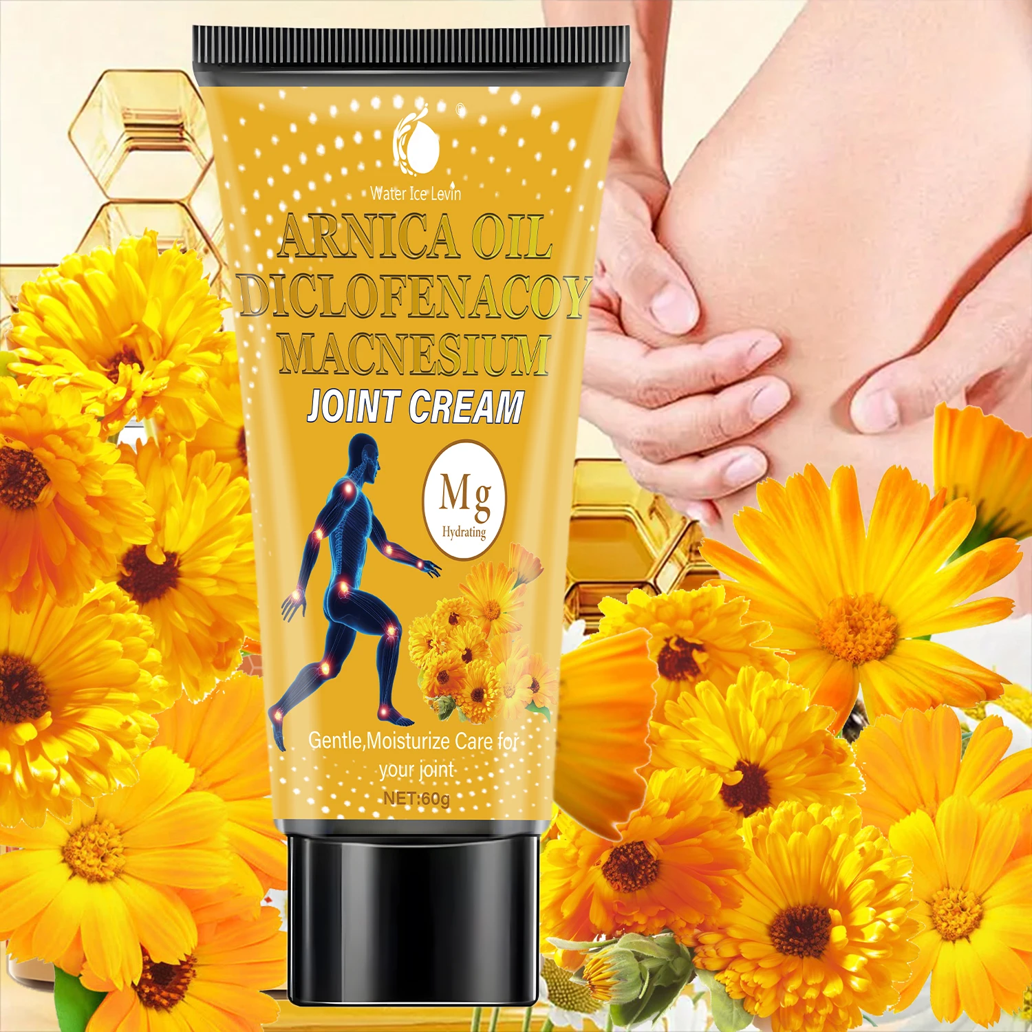 Crema Articular 60g - Magnesio + Árnica, Hidratación Reconfortante, Cuidado Diario No Graso