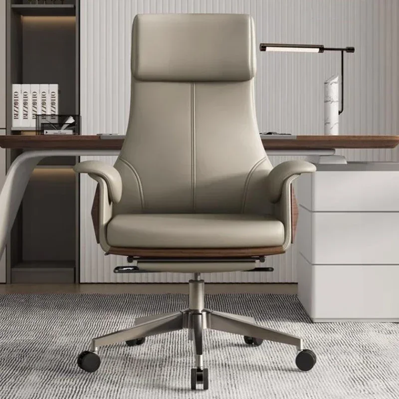 

Luxury modern minimalist mobile office chair leather rotating computer conference chair Sillas Para Comedor office furniture