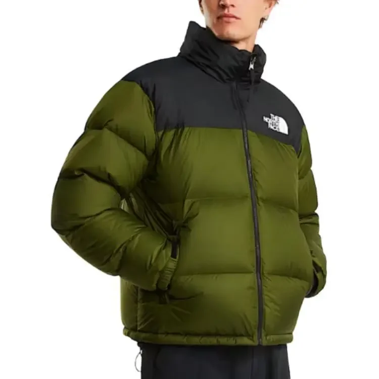 THE NORTH FACE Men Nuptse Loose Fit Stowable Hood Warm Down Jacket For Hiking Camping Daily Casual Outerwear NF0A3CSD‑DIW