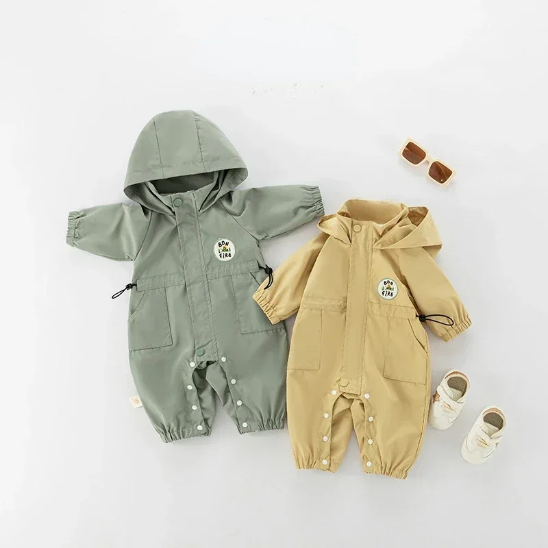 

4643 Buy 2pcs Wholesale Baby Clothes 2024 Autumn Korean Baby Boy's Jumpsuit Waist Toddler Girl's One Piece Clothes