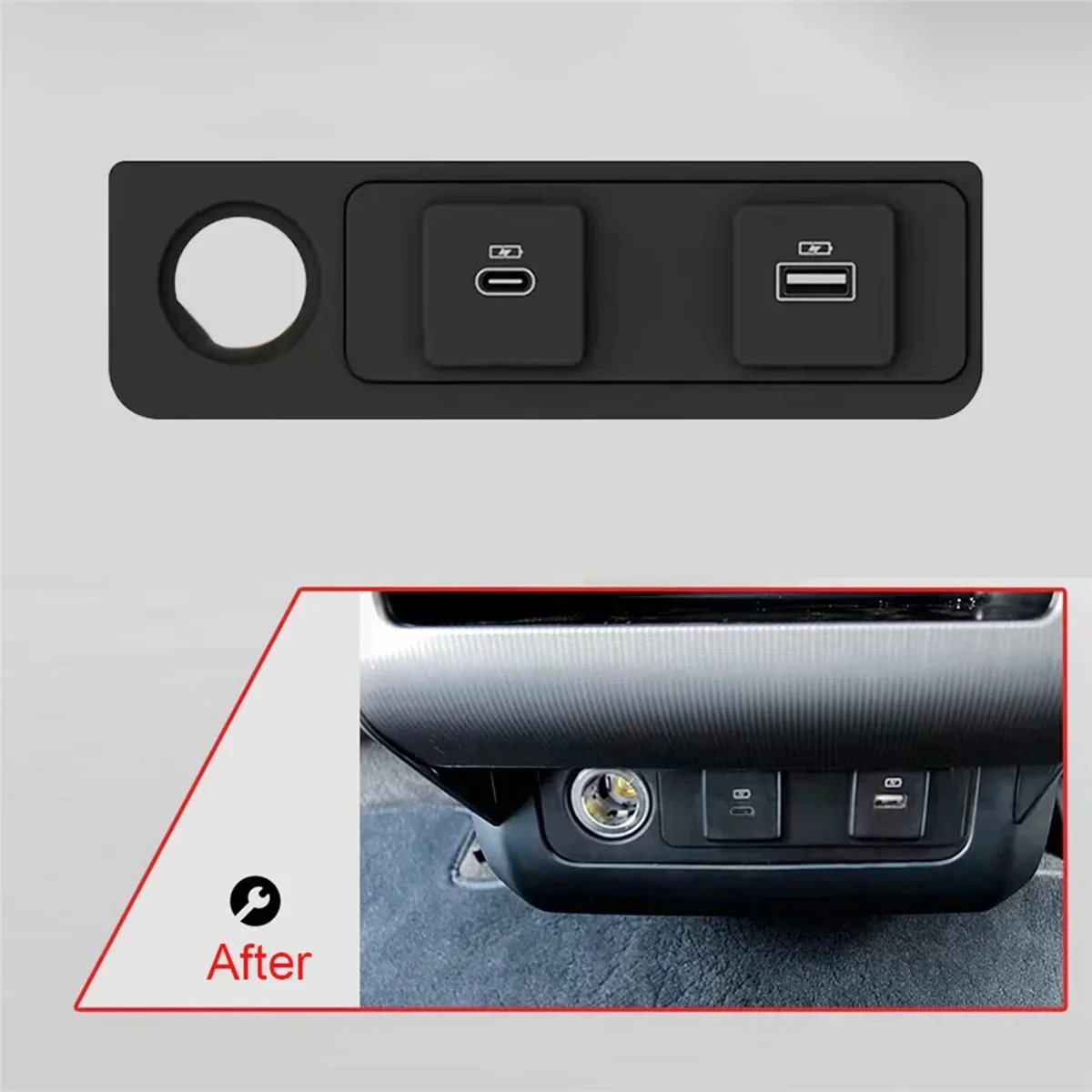 

High Quality USB Type-C Car Rear Mobile Phone Fast Charging For Land Rover Defender Range Rover Sport Charger Port Hot Selling