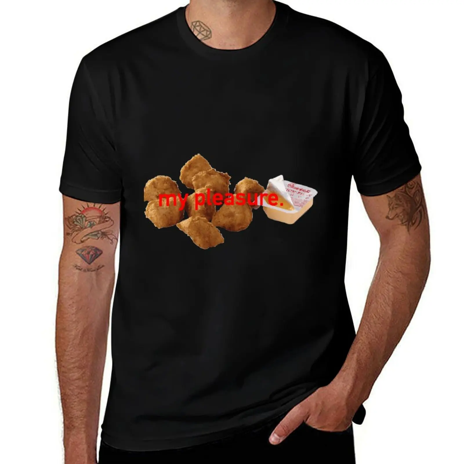Chick-Fil-A Nuggets T-Shirt Worker Basic Short Sleeve Tee