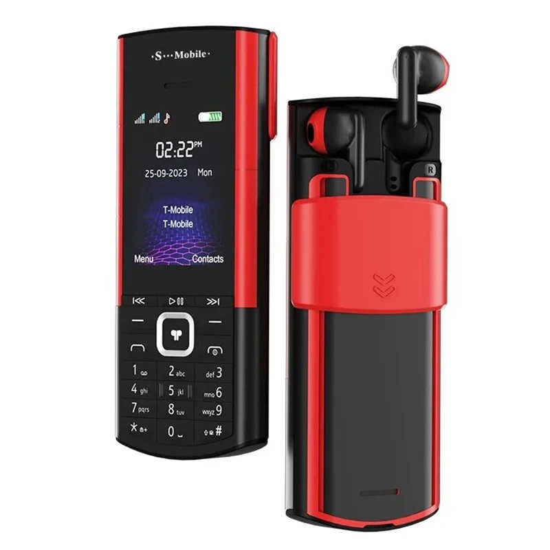 Latest Design S5710 2.4inch Dual Sim Big Button Big Battery 1500mAh 2G Cell Phone with TWS earbuds inbuilt