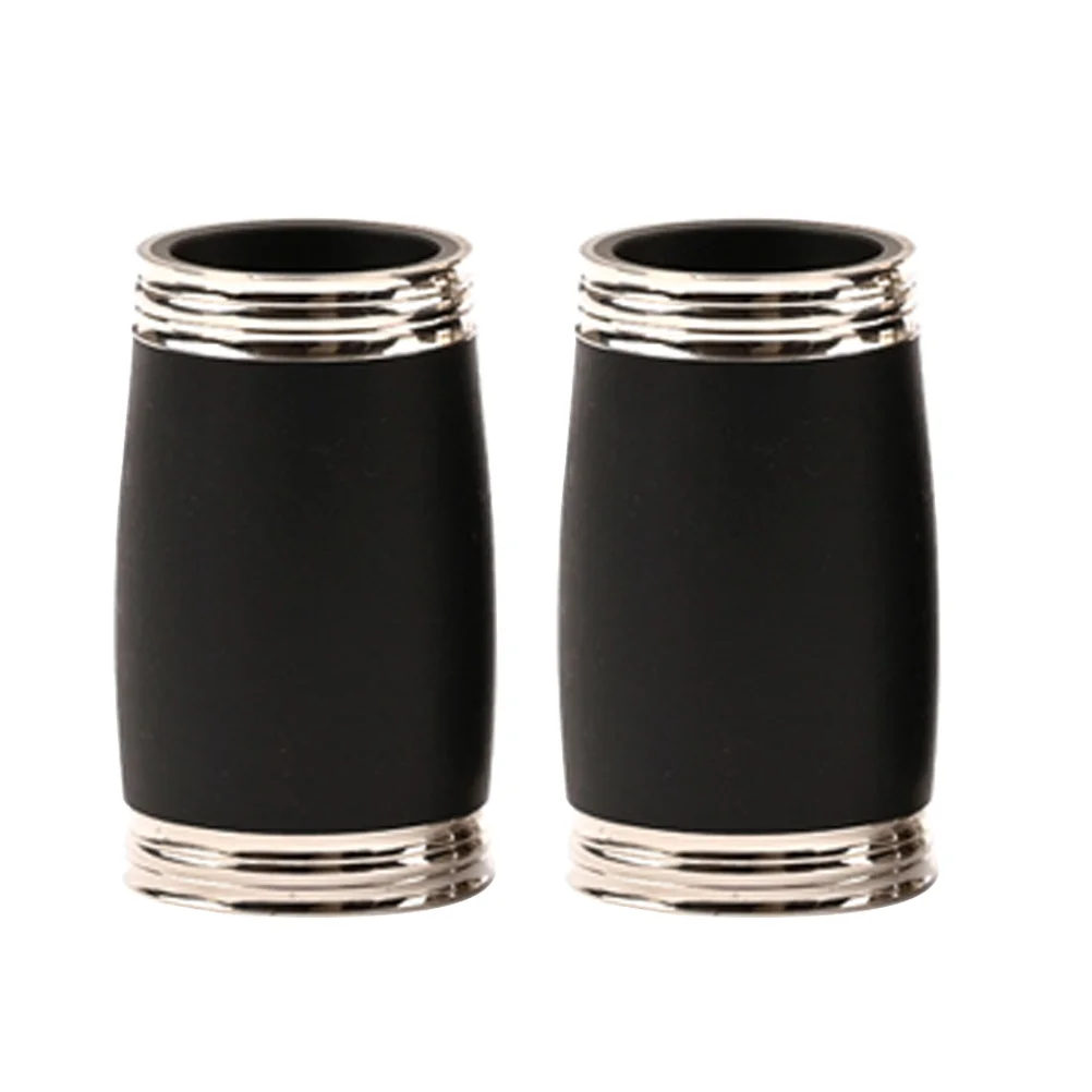 

2 Pcs Clarinet High Pitch B Accessory Portable Tubes Pipes Metal Accessories Two Section Wind Instrument Treble