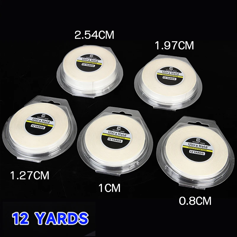12 Yards White Lace Front Tape Double Side Tape Lace Front Tape Hold Waterproof Hair Extension Tape Adhesive Tape For Hair Wig