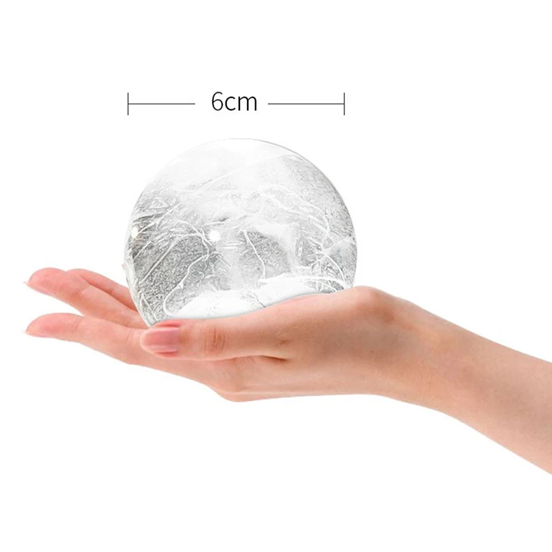 Silicone Ice Ball Mold Whiskey Spherical Ice Cube Light Bulbs Ice Mold Food Grade Ice Cube Ball Maker Mould Bar Tools