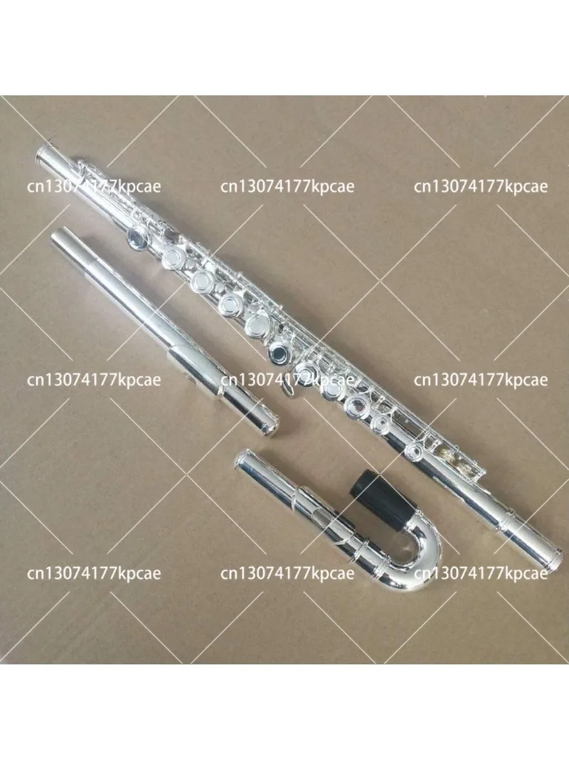 Curved Head Joints 16 Open Hole Silver Plated C Flute w Straight
