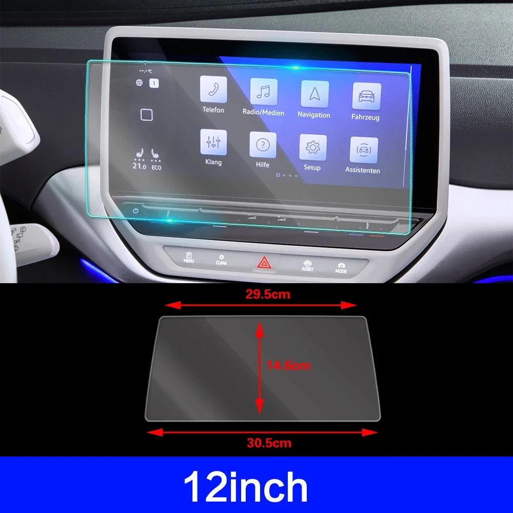 ل Volkswagen VW ID.4 2020-2021 سيارة فيديو لتحديد المواقع والملاحة شاشة LCD الزجاج المقسى طبقة رقيقة واقية المضادة للخدش الملحقات #2