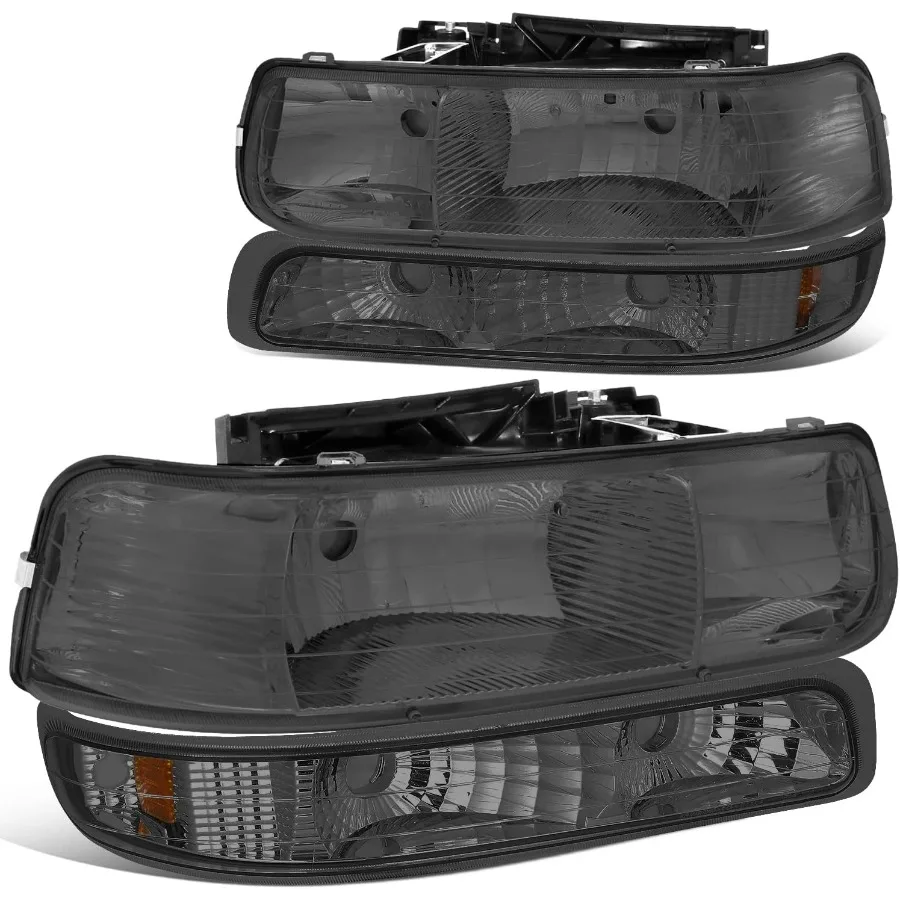 

HLOHCS994PSMAB Фари с дымовыми линзами для 9902 Silverado 0006 Suburban Tahoe с нижними фарами бампера, предназначенные для подходят для гриля OE