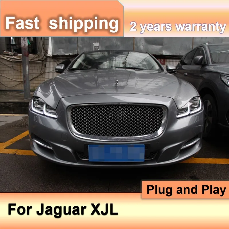 Car Accessories for Jaguar XJL Headlights 2011-2019 XJ Headlamps XF XE DRL Turn Signal High Beam Projector Lens