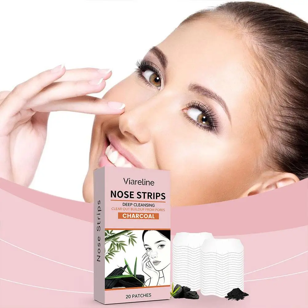 Nieuwe 1 doos/20 stickers Neus Patches Hydrocolloid Patches Mee-eter Verwijderen Diepe Reiniging Porie Strips Voor Gezicht Neus En Poriën