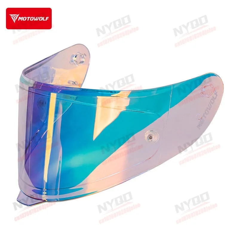 Motorcycle Helmet Specific Lenses for UV Protection Sun Shading Wind Protection High-definition Suitable for MOTOWOLF H1
