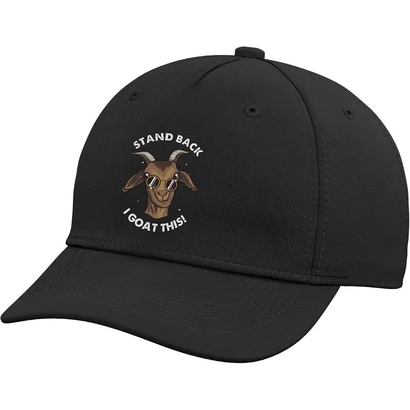 Cool Goat Design For Men Women Pygmy Goat Farmer Goat Lovers Adjustable Baseball Hat