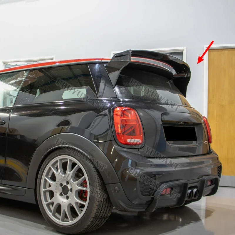 For BMW MINI Cooper F56 2014-2020 Type B JCW Style Carbon Fiber Rear Trunk Roof Wing Spoiler Lip  (NOT FOR F55)