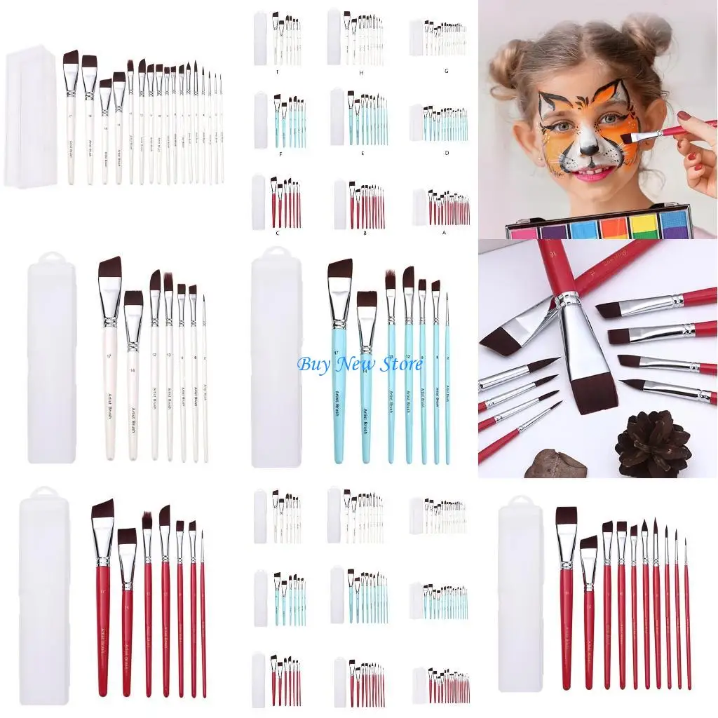 20CE 7/10/17 Chiếc Cọ Sơn Acrylic Tranh Màu Nước Bút Lông Nghệ Sĩ Bút Lông