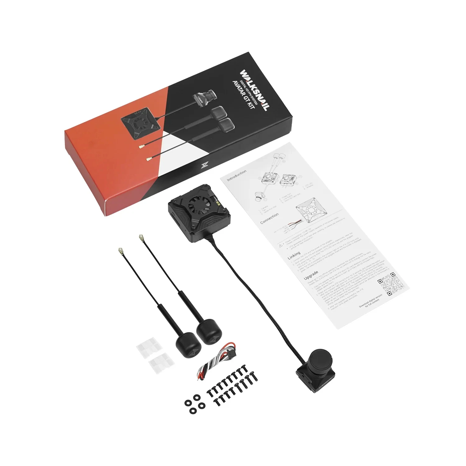 

Caddx Walksnail Avatar GT KIT 1080P 100fps Макс. 2 Вт VTX Двойные антенны с гиропотоком Датчик ночного видения Starvis II Дальний радиус действия