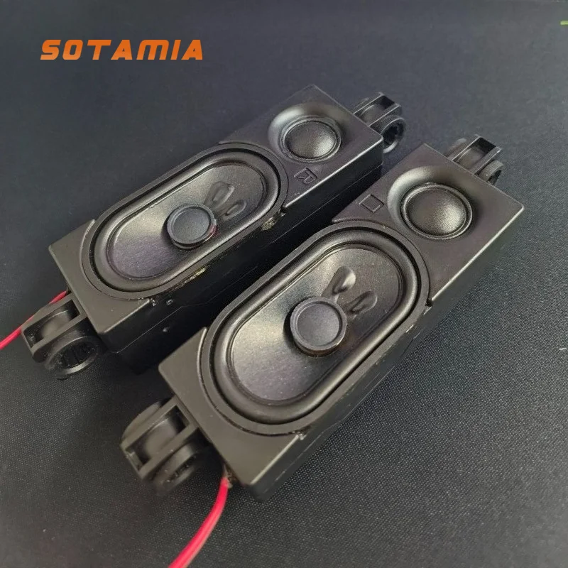 SOTAMIA 2Pcs Mini Two-way Passive Speaker 6 Ohm 10W Runway-type Passive Audio DIY Electric Motorcycle Modified Speaker 69x39mm