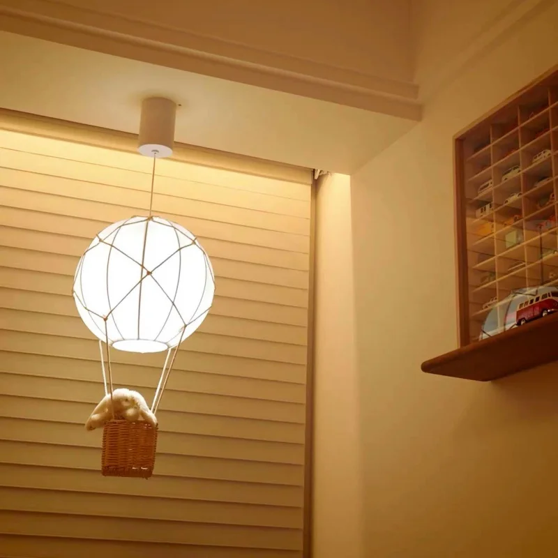 Children's Room Pendant Light Restaurant-style Princess-themed Bedroom Study Bedside Eye Protection Decor Balloon Pendant Light