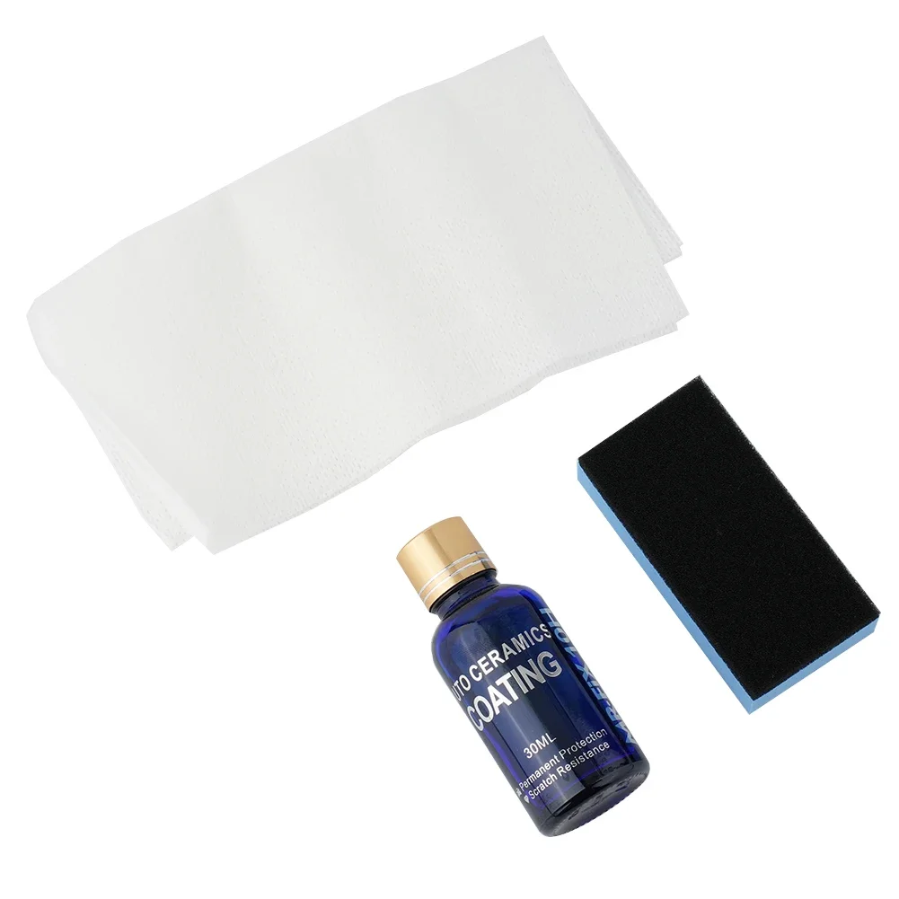 MR-FIX 10H Auto Nano-Crystalline Coating Ceramic Ceramic Coating - Wrap Sponge, Apply Liquid, Wipe & Polish, Protects Car Paint