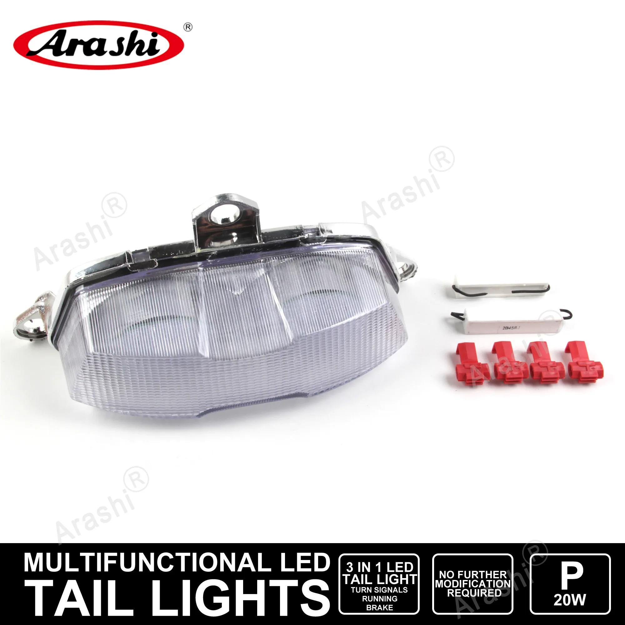 

NINJA ZX-6R 1 Set Motorcycle LED Taillight Turn Signal Light Brake Lamp FOR KAWASAKI Ninja ZX6R ZX 6R 1995 1996 1997 Tail Light