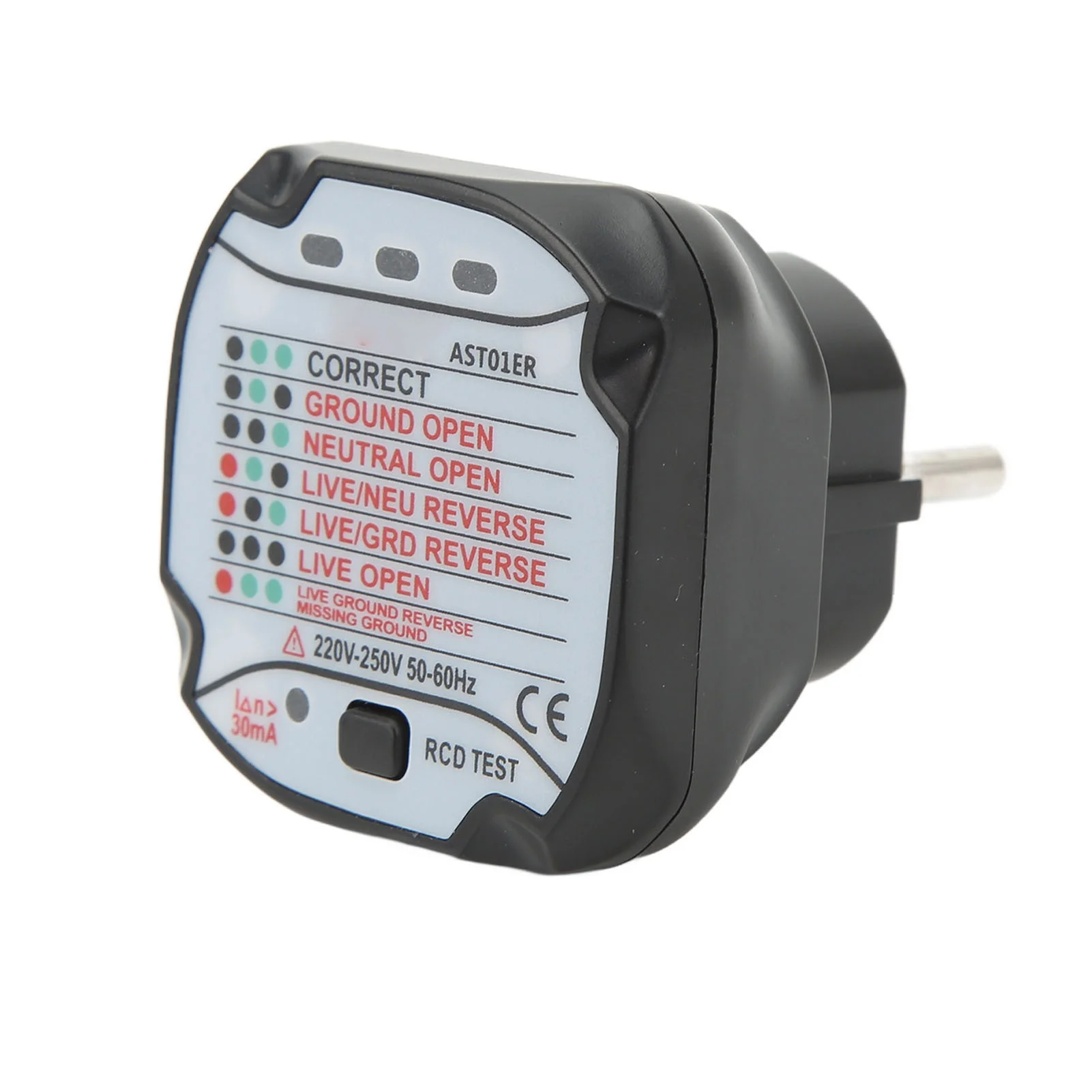 

Plug Socket Tester Accurate Detection Quick Response Socket Detector ‑