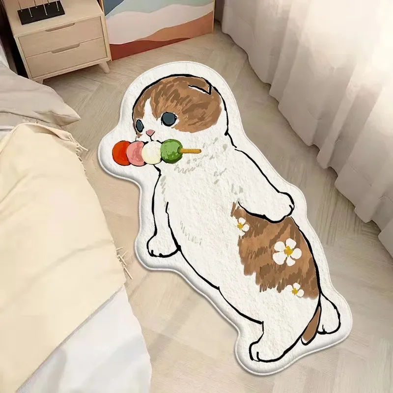 Cat Decorate Living Room Cute Cartoon Carpet Bedroom Bedside Soft Mat Entrance Fresh Home Coffee Table Plush Rug Ковер Tapis 러그